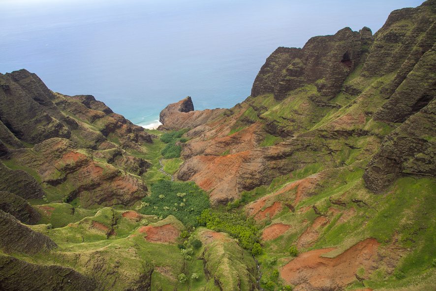 Kauai Napali Coast Aerial Photography